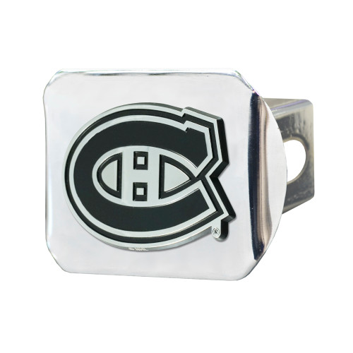 NHL - Montreal Canadiens Hitch Cover - Chrome on Chrome 3.4"x4"