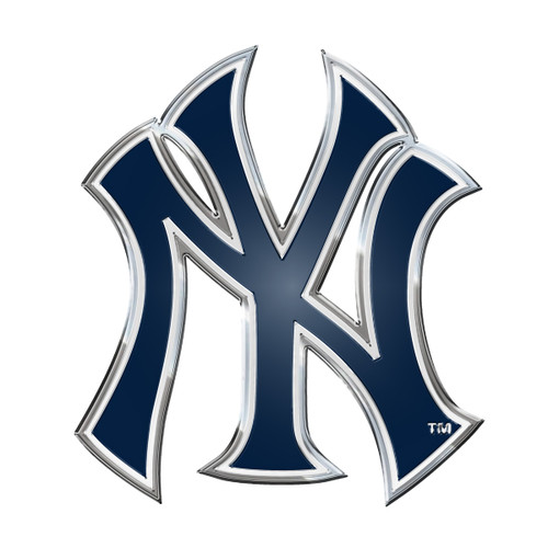 New York Yankees Embossed Color Emblem "NY" Alternate Logo