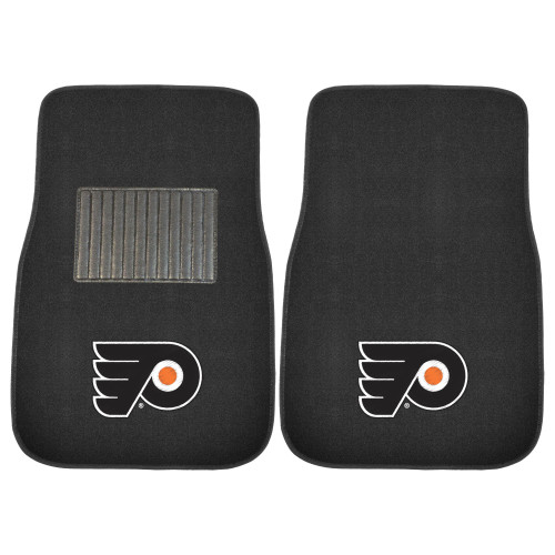 NHL - Philadelphia Flyers 2-pc Embroidered Car Mat Set 17"x25.5"