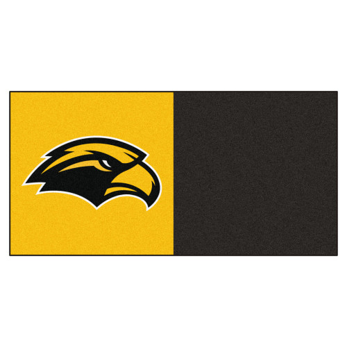 University of Southern Mississippi - Southern Miss Golden Eagles Team Carpet Tiles Eagle Primary Logo Black