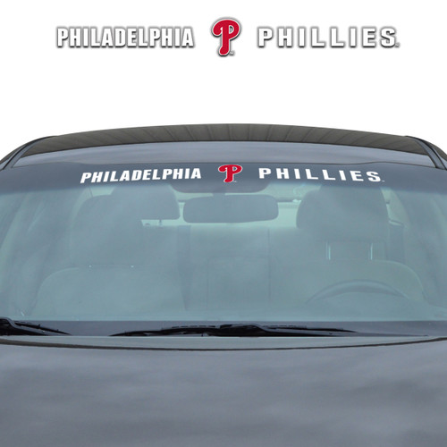 Philadelphia Phillies Windshield Decal Primary Logo and Team Wordmark