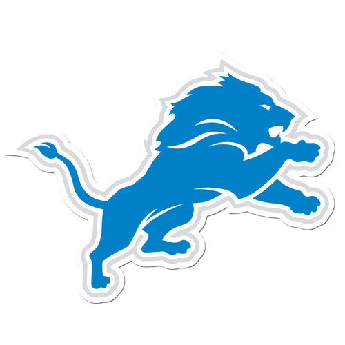 Detroit Lions 8 inch Auto Decal