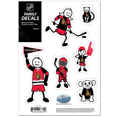 Ottawa Senators® Family Decal Set Small