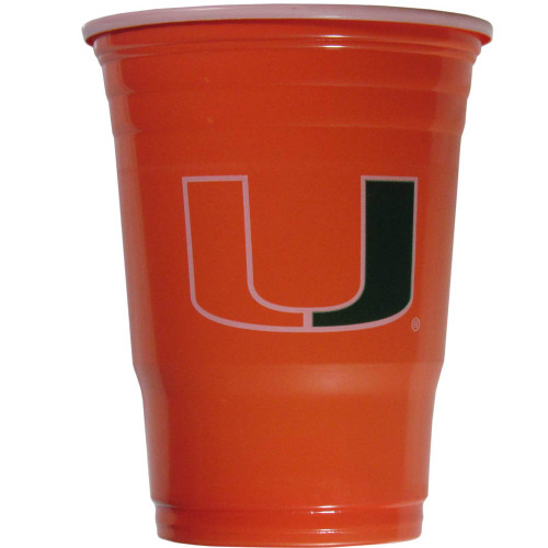 Miami Hurricanes Plastic Game Day Cups