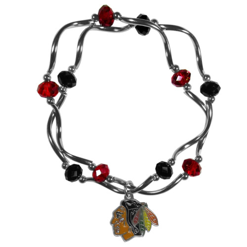 Chicago Blackhawks® Crystal Bead Bracelet