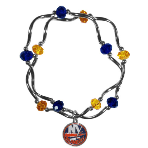 New York Islanders® Crystal Bead Bracelet