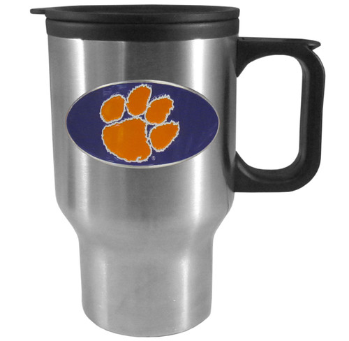 Clemson Tigers Sculpted Travel Mug, 14 oz