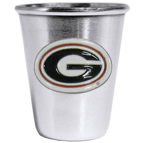 Georgia Bulldogs Steel Shot Glass