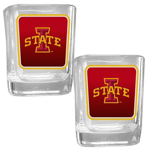 Iowa St. Cyclones Square Glass Shot Glass Set