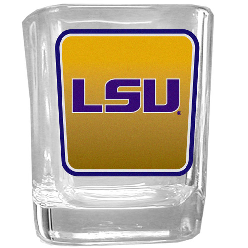 LSU Tigers Square Glass Shot Glass