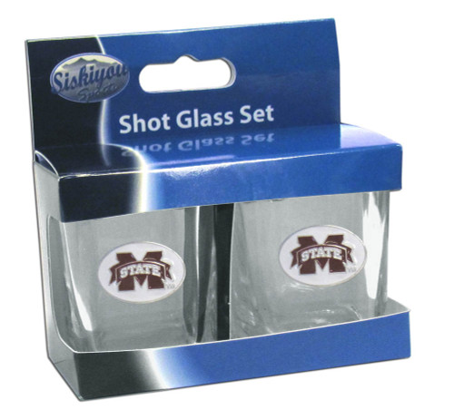 Mississippi St. Bulldogs Shot Glass Set