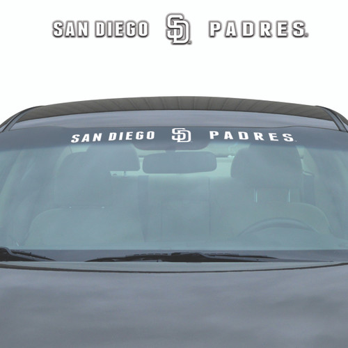 San Diego Padres Windshield Decal Primary Logo and Team Wordmark