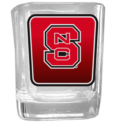 N. Carolina St. Wolfpack Square Glass Shot Glass