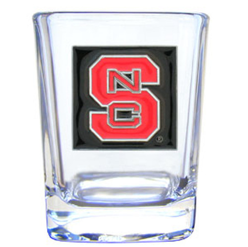 College 2 oz Glass - NC State Wolfpack