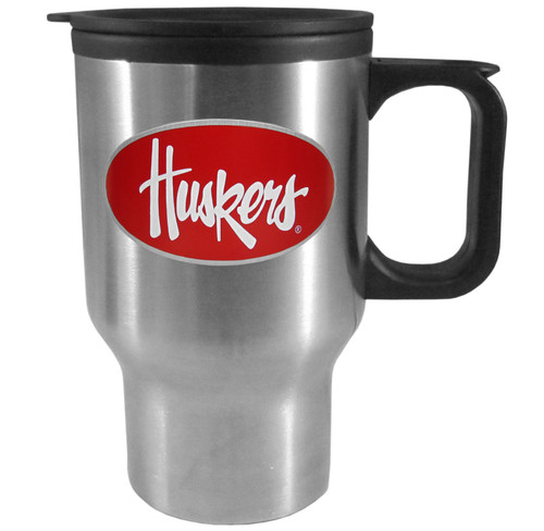 Nebraska Cornhuskers Sculpted Travel Mug, 14 oz