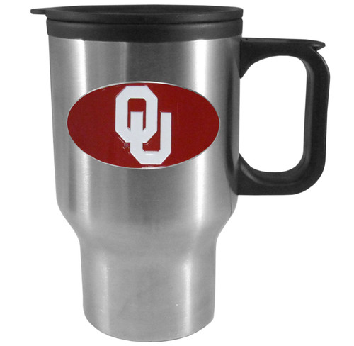 Oklahoma Sooners Sculpted Travel Mug, 14 oz