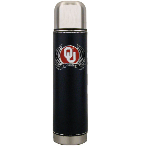 Oklahoma Sooners Thermos with Flame Emblem