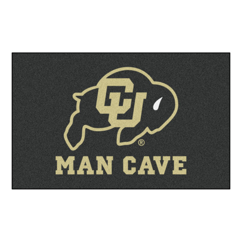 University of Colorado - Colorado Buffaloes Man Cave UltiMat CU Buffalo Primary Logo Black