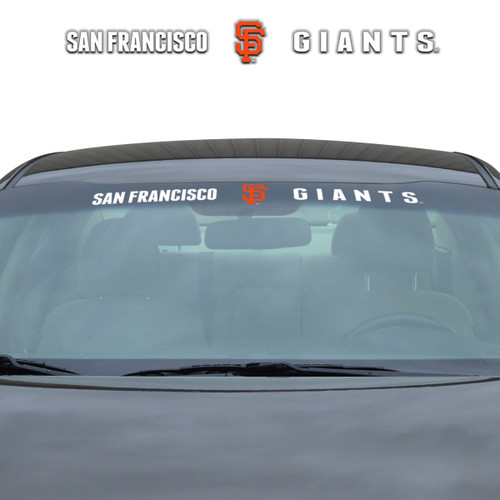 San Francisco Giants Windshield Decal Primary Logo and Team Wordmark