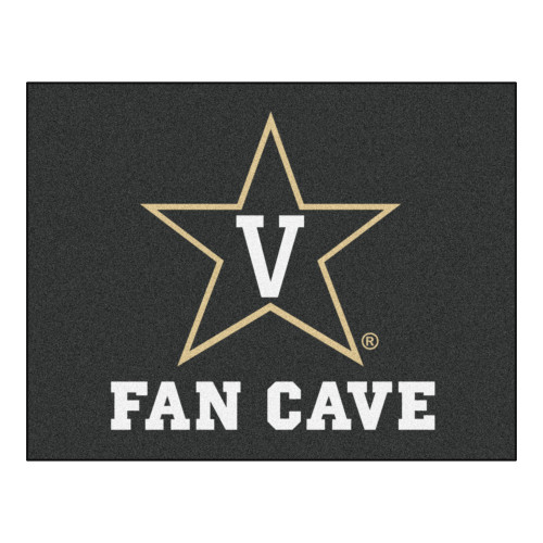 Vanderbilt University - Vanderbilt Commodores Fan Cave All-Star V Star Primary Logo Black