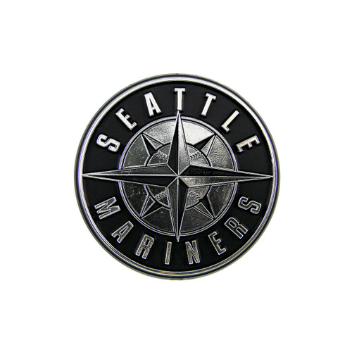 Seattle Mariners Molded Chrome Emblem "Mariners Compass" Primary Logo