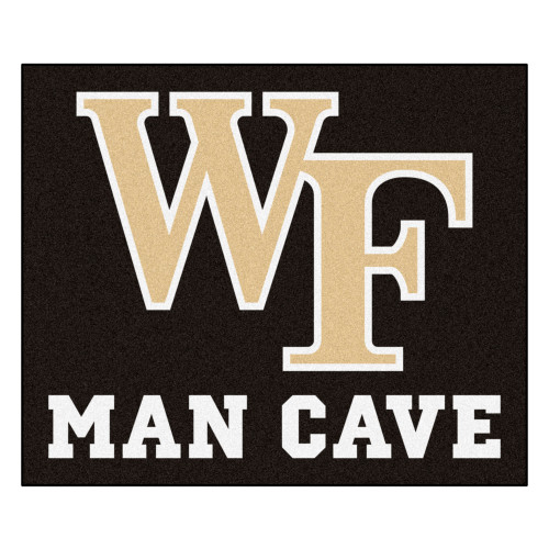 Wake Forest University - Wake Forest Demon Deacons Man Cave Tailgater WF Primary Logo Black