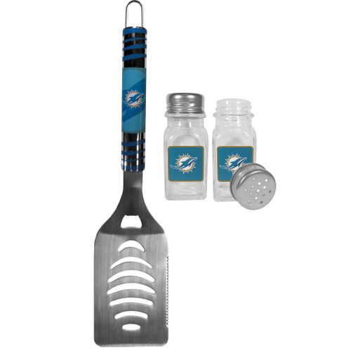 Miami Dolphins Tailgater Spatula and Salt and Pepper Shaker Set