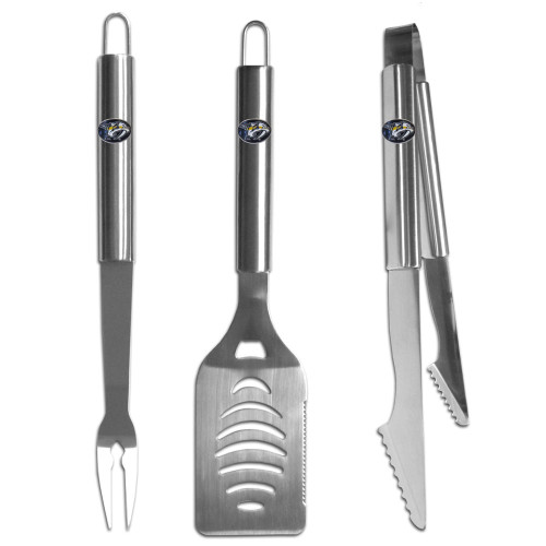 Nashville Predators® 3 pc Stainless Steel BBQ Set