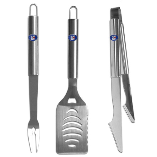 New York Rangers® 3 pc Stainless Steel BBQ Set