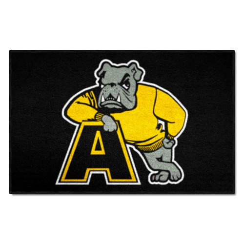 Adrian College - Adrian College Bulldogs Starter Mat "A & Bulldog" Logo Black