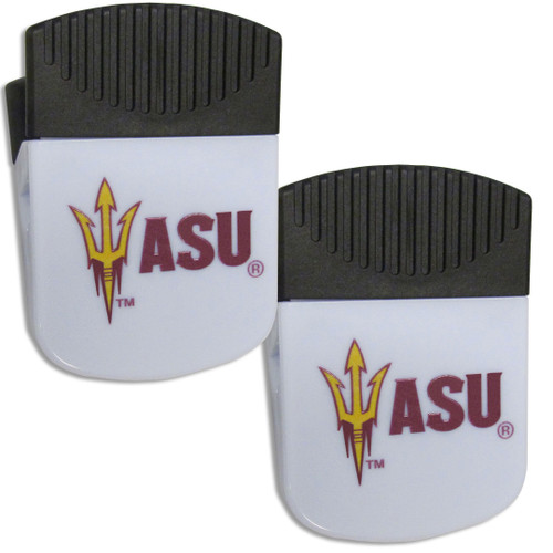 Arizona St. Sun Devils Chip Clip Magnet with Bottle Opener, 2 pack