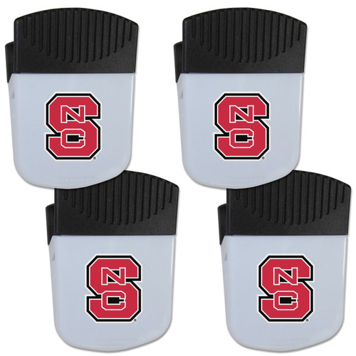 N. Carolina St. Wolfpack Chip Clip Magnet with Bottle Opener, 4 pack