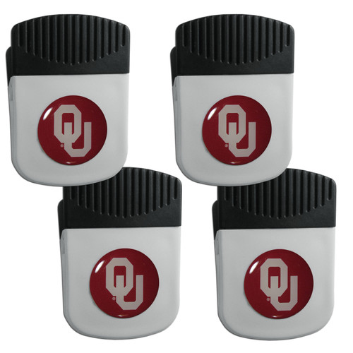 Oklahoma Sooners Clip Magnet with Bottle Opener, 4 pack