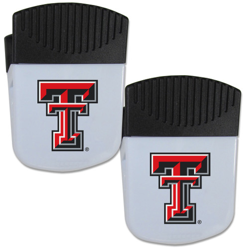 Texas Tech Raiders Chip Clip Magnet with Bottle Opener, 2 pack