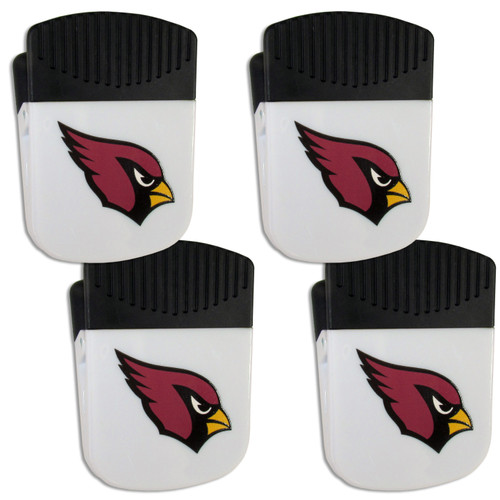 Arizona Cardinals Chip Clip Magnet with Bottle Opener, 4 pack