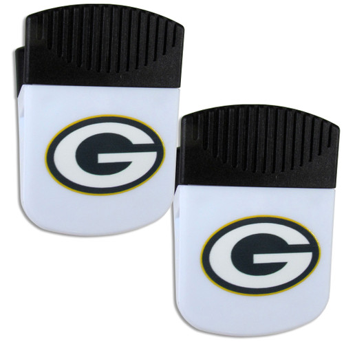 Green Bay Packers Chip Clip Magnet with Bottle Opener, 2 pack