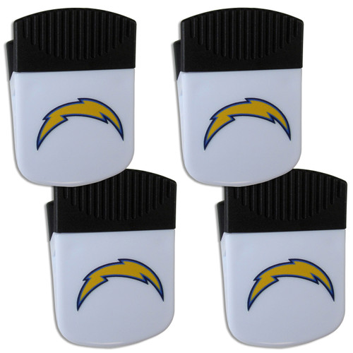 Los Angeles Chargers Chip Clip Magnet with Bottle Opener, 4 pack