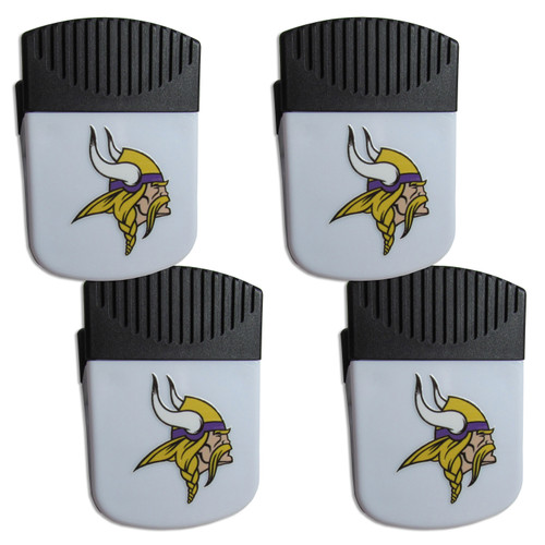 Minnesota Vikings Chip Clip Magnet with Bottle Opener, 4 pack