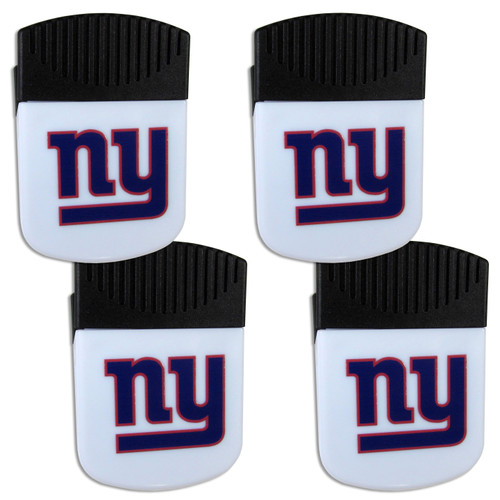 New York Giants Chip Clip Magnet with Bottle Opener, 4 pack