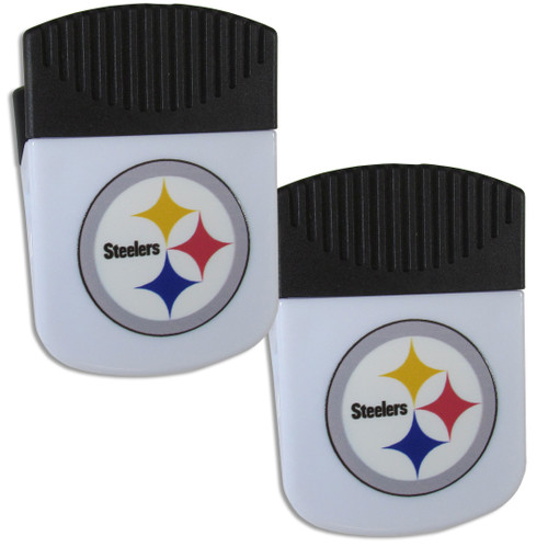 Pittsburgh Steelers Chip Clip Magnet with Bottle Opener, 2 pack