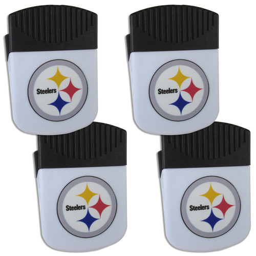 Pittsburgh Steelers Chip Clip Magnet with Bottle Opener, 4 pack