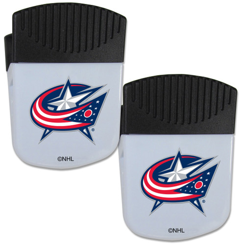 Columbus Blue Jackets Chip Clip Magnet with Bottle Opener, 2 pack