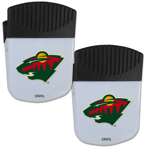 Minnesota Wild Chip Clip Magnet with Bottle Opener, 2 pack