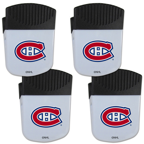 Montreal Canadiens Chip Clip Magnet with Bottle Opener, 4 pack