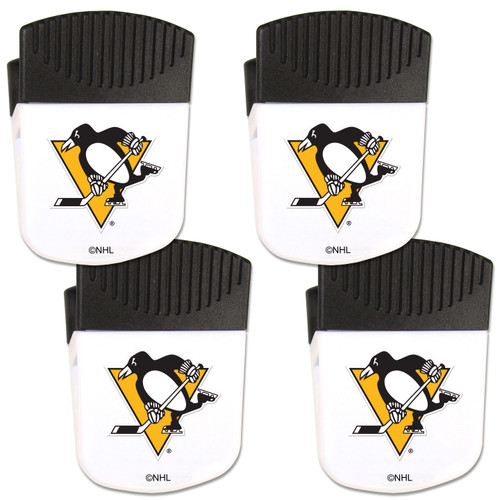 Pittsburgh Penguins Chip Clip Magnet with Bottle Opener, 4 pack