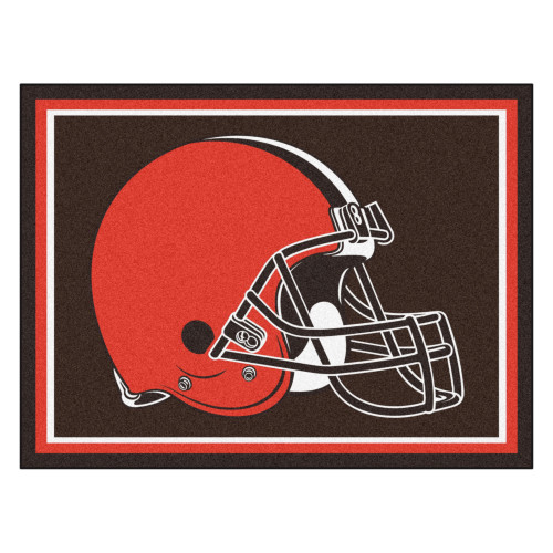 Cleveland Browns 8x10 Rug Helmet Primary Logo Brown