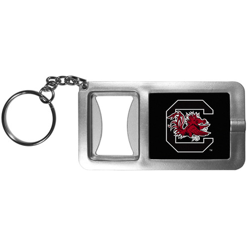 S. Carolina Gamecocks Flashlight Key Chain with Bottle Opener