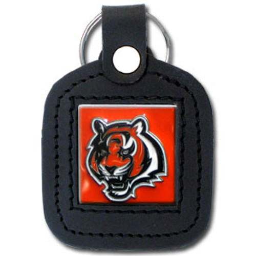 Cincinnati Bengals Square Leatherette Key Chain