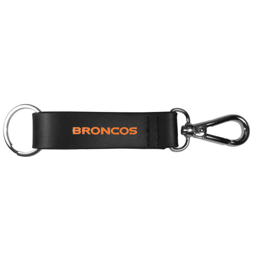 Denver Broncos Black Strap Key Chain