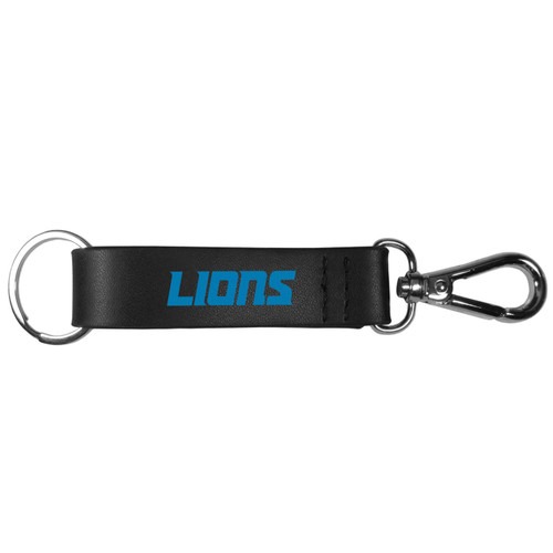 Detroit Lions Black Strap Key Chain